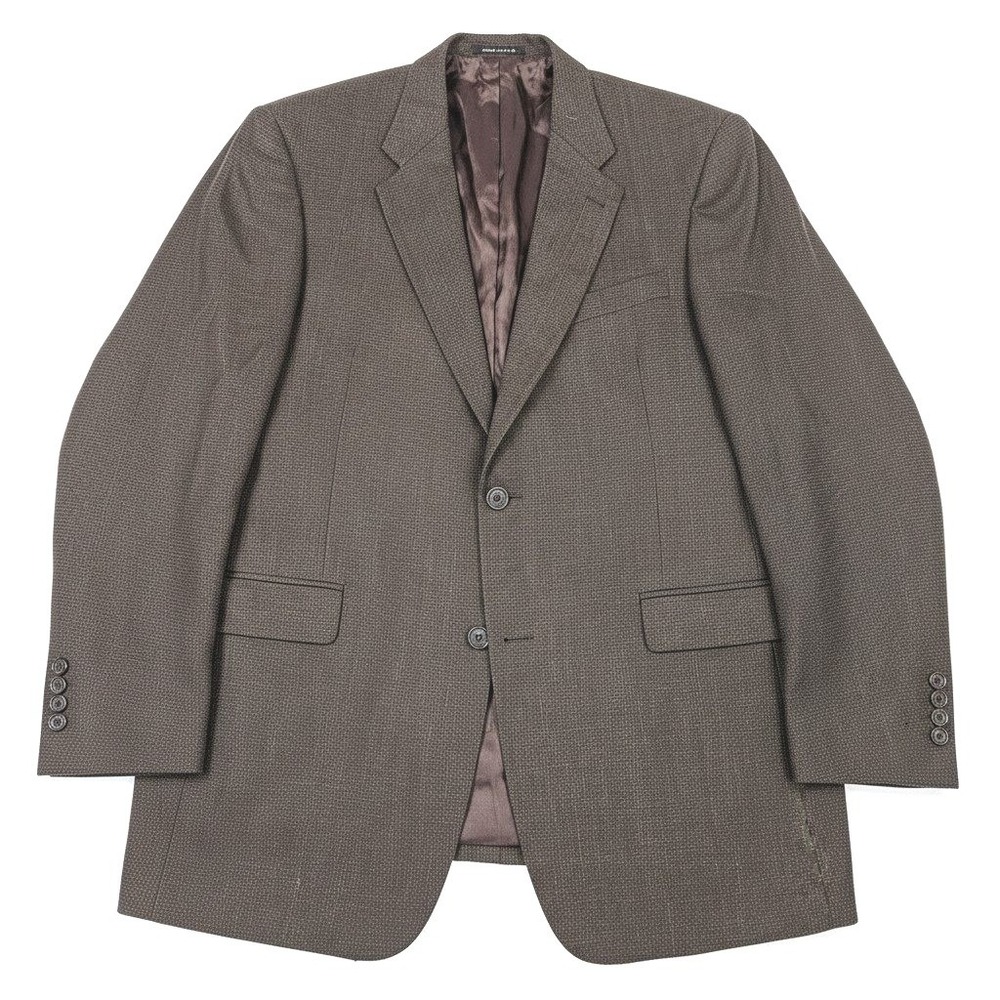 Murano Blazer Jacket 46R Brown Made in Italy Dillard's Micro Pattern Sport Coat